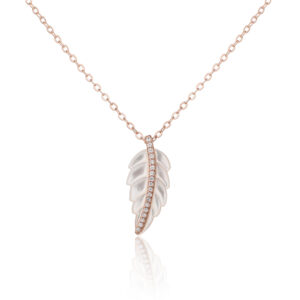 שרשרת נוצה פנינה