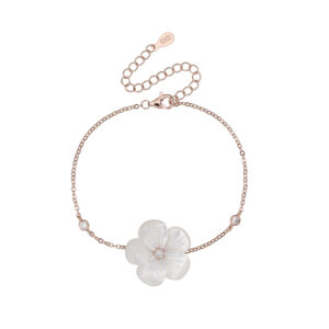 צמיד פרח פנינה