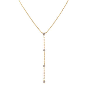 שרשרת עניבה 4 זרקונים