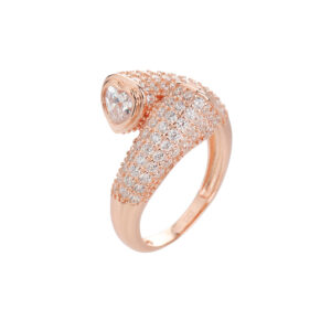 טבעת מסובבת משובצת