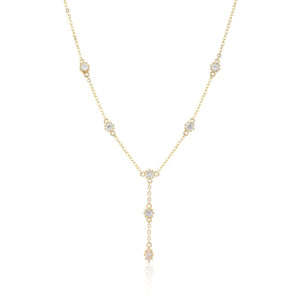 שרשרת עניבה שיבוץ זירקונים