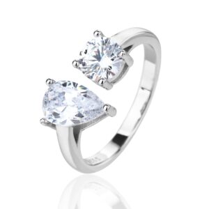 טבעת סוליטר וטיפה